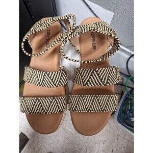 Espadrille Wedges Women’s‎  size 9 M Brown/Black